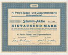 H. Paul's Tabak- und Zigarettenfabrik AG