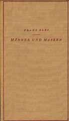 Mnner und Masken - Franz Blei