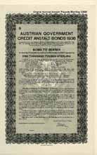 Austrian Government Credit Anstalt Bonds 1936