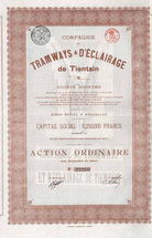 Comp. de Tramways & dEclairage de Tientsin